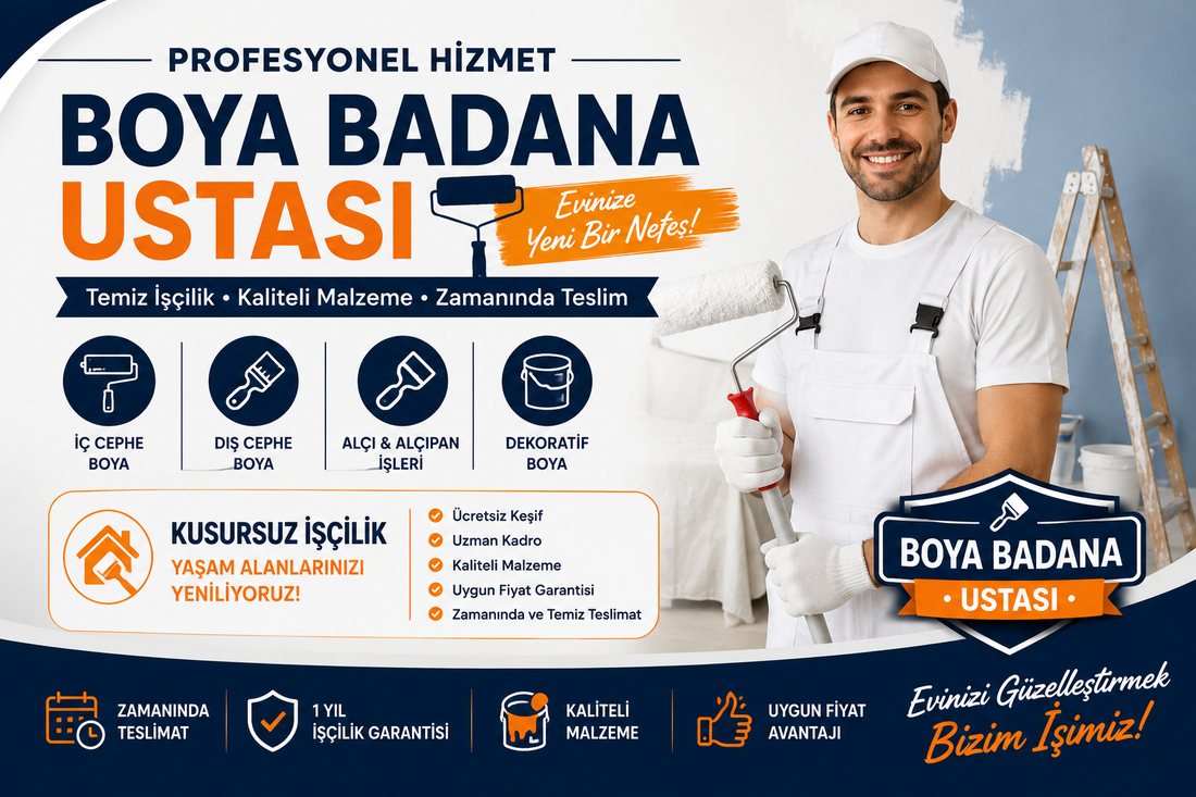 Güzelyalı boya badana ustası – profesyonel boyacı